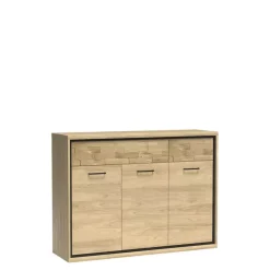 Zestawy Mebli Do Sypialni|Komody>JARSTOL Komoda z szufladami drzwi półki MORNE