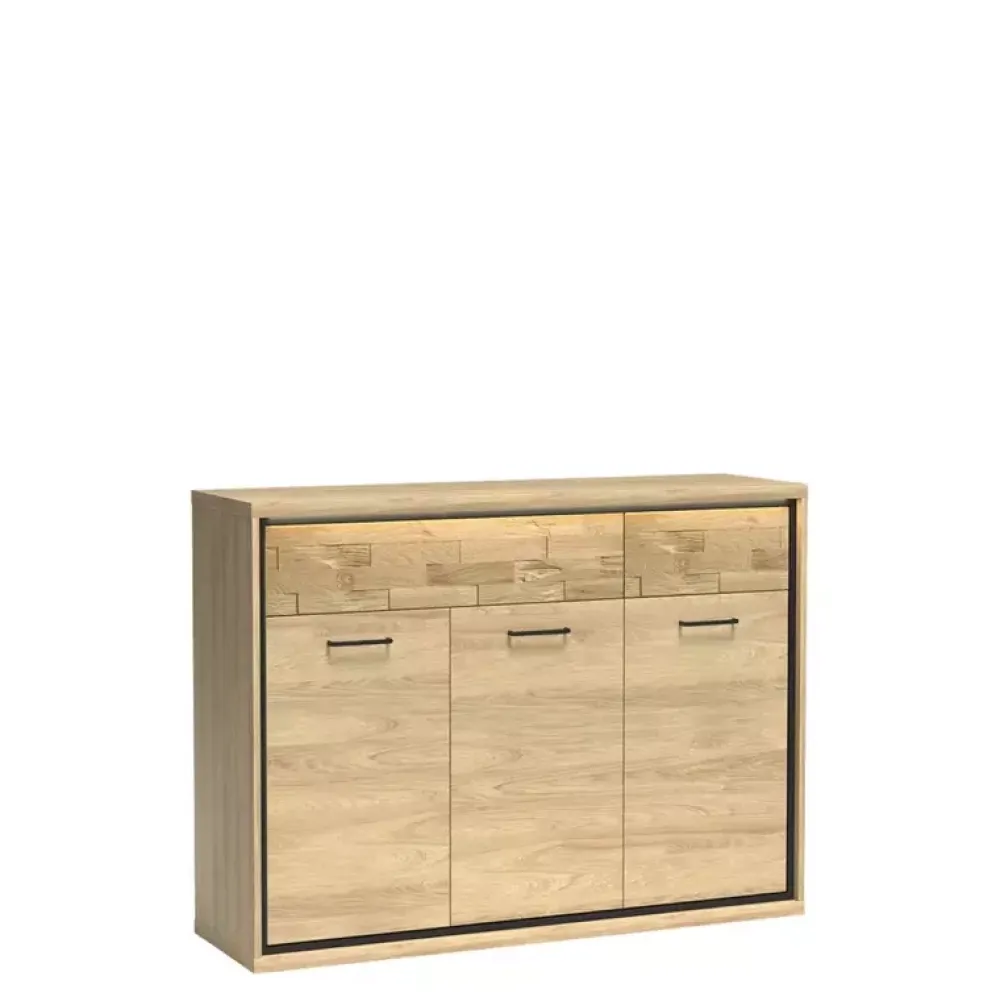 Zestawy Mebli Do Sypialni|Komody>JARSTOL Komoda z szufladami drzwi półki MORNE