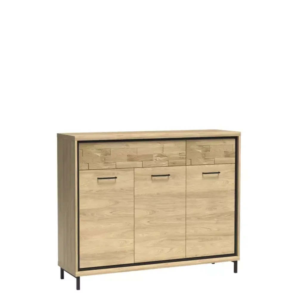 Zestawy Mebli Do Sypialni|Komody>JARSTOL Komoda z szufladami drzwi półki MORNE