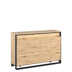 Zestawy Mebli Do Sypialni|Komody>lenart. Komoda z szufladami loft QUANT dąb artisan
