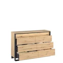 Zestawy Mebli Do Sypialni|Komody>lenart. Komoda z szufladami loft QUANT dąb artisan