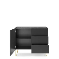 Komody>PIASKI Komoda z szufladami na wysokich nóżkach do salonu HEAVEN