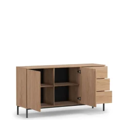 Komody>GiB Meble Komoda z szufladami QUARTE dąb hikora