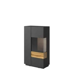 Komody>Helvetia Komoda z witryną 80 cm prawostronna KOBE