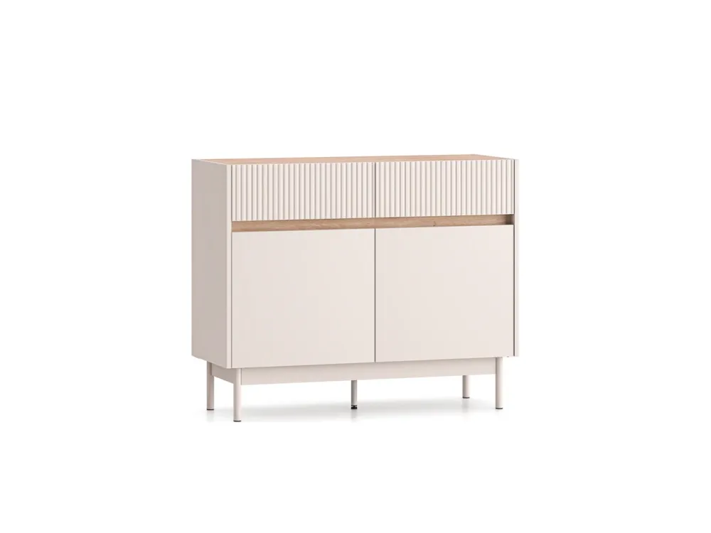 Komody>ML Meble Kompaktowa komoda 104 cm młodzieżowa do pokoju DESSO cashmere