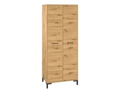 Zestawy Mebli Do Salonu|Szafy Dwudrzwiowe>ML Meble Kompaktowa szafa do przedpokoju 80 cm NEVIO dąb artisan