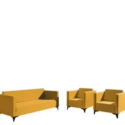 Komplety Wypoczynkowe></noscript>GiB Meble Komplet dwóch foteli i sofy do salonu SZAFIR