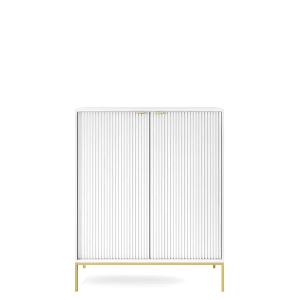 Zestawy Mebli Do Salonu>PIASKI Komplet mebli do salonu z komodą AVANTI biały