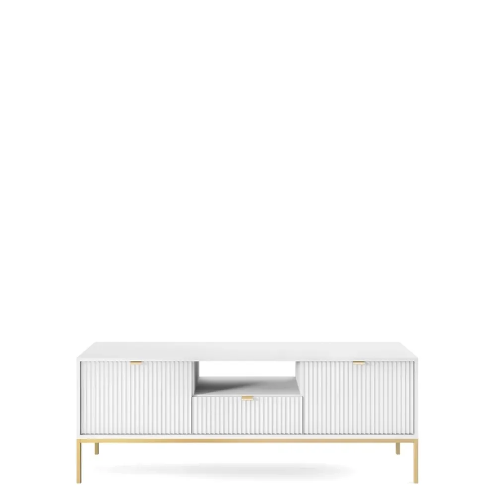 Zestawy Mebli Do Salonu>PIASKI Komplet mebli do salonu z komodą AVANTI biały