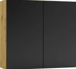 Meble Kuchenne></noscript>Stolkar Komplet nowoczesnych mebli kuchennych ISABEL czarny groszek