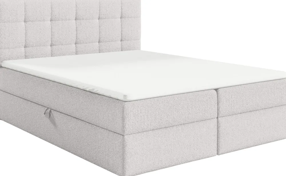 Łóżka Młodzieżowe|Łóżka Ze Stelażem>BROMARKT Kontynentalne łóżko tapicerowane 140x200 cm do sypialni ASPEN