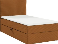 Łóżka Młodzieżowe|Łóżka Ze Stelażem>BROMARKT Kontynentalne łóżko tapicerowane do pokoju dziecka 100x200 cm MALIBU