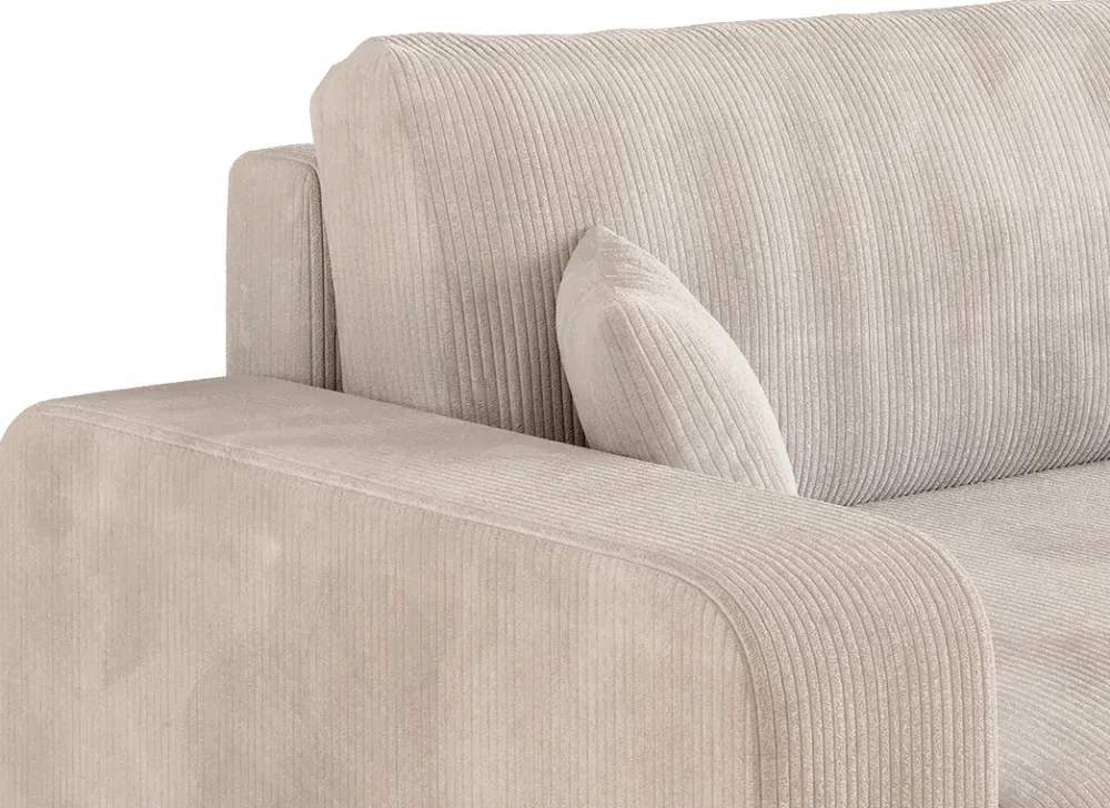 Meble Dla Dzieci|Meble Młodzieżowe>BROMARKT Kremowa kanapa do salonu z funkcją spania i pojemnikiem PUMI