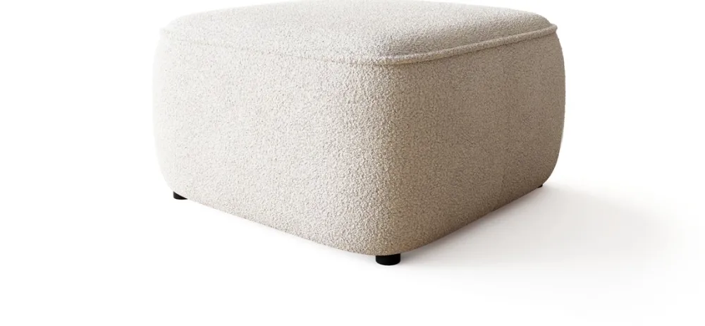 Meble Dla Dzieci|Meble Młodzieżowe>BROMARKT Kremowa pufa boucle do nowoczesnego salonu CARMELLO