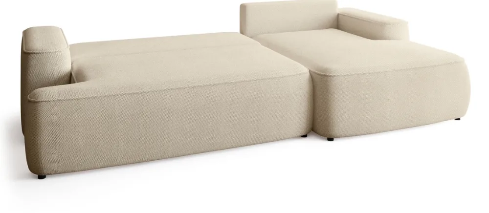 Meble Dla Dzieci|Meble Młodzieżowe>BROMARKT Kremowa rogówka z funkcją spania i pojemnikiem na pościel CARMELLO