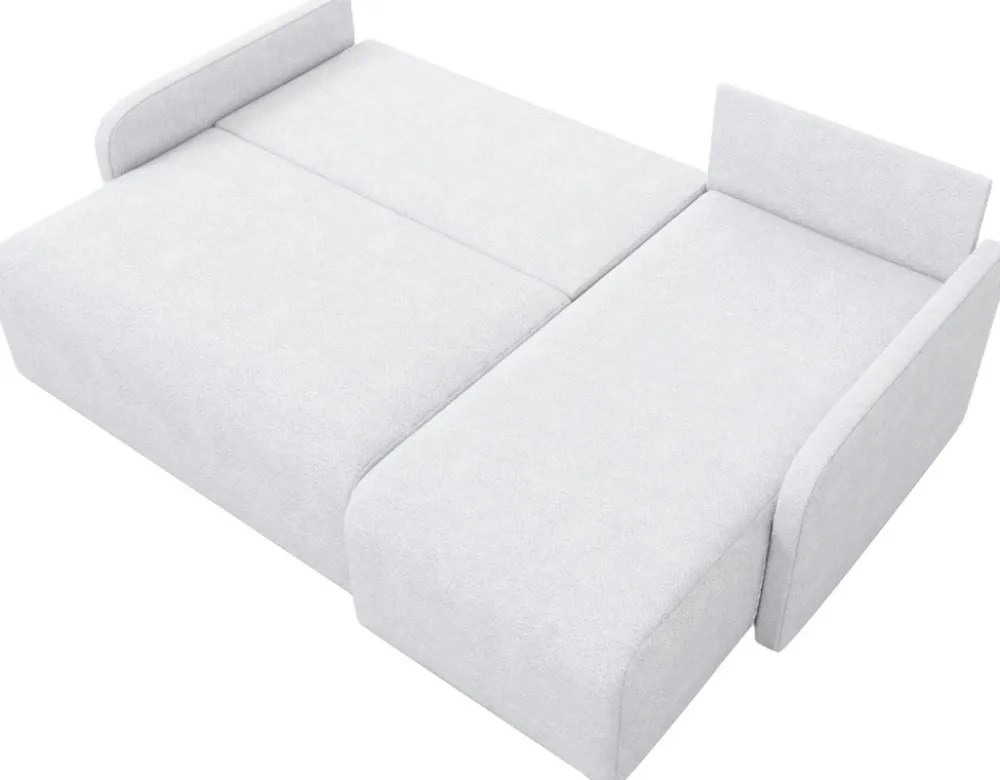 Meble Dla Dzieci|Meble Młodzieżowe>IZABELLA MEBLE Kremowa rogówka z funkcją spania i pojemnikiem boucle MALEN