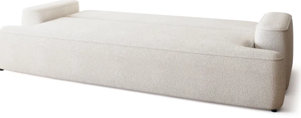 Kanapy I Sofy|Meble Młodzieżowe>BROMARKT Kremowa sofa boucle z funkcją spania do salonu CARMELLO
