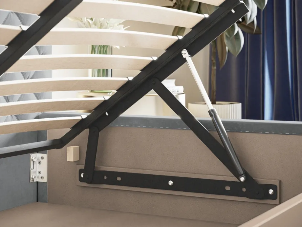 Łóżka Młodzieżowe|Łóżka Z Pojemnikiem>Riban Kremowe łóżko sypialniane 160x200 cm QUINTE