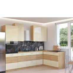 Meble Kuchenne>Lempert Kremowe meble kuchenne AGATA 1