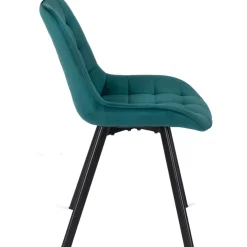 Krzesła Tapicerowane|Krzesła>MEBEL ELITE Krzesło tapicerowane do jadalni turkusowe welurowe RILLO Turkusowy