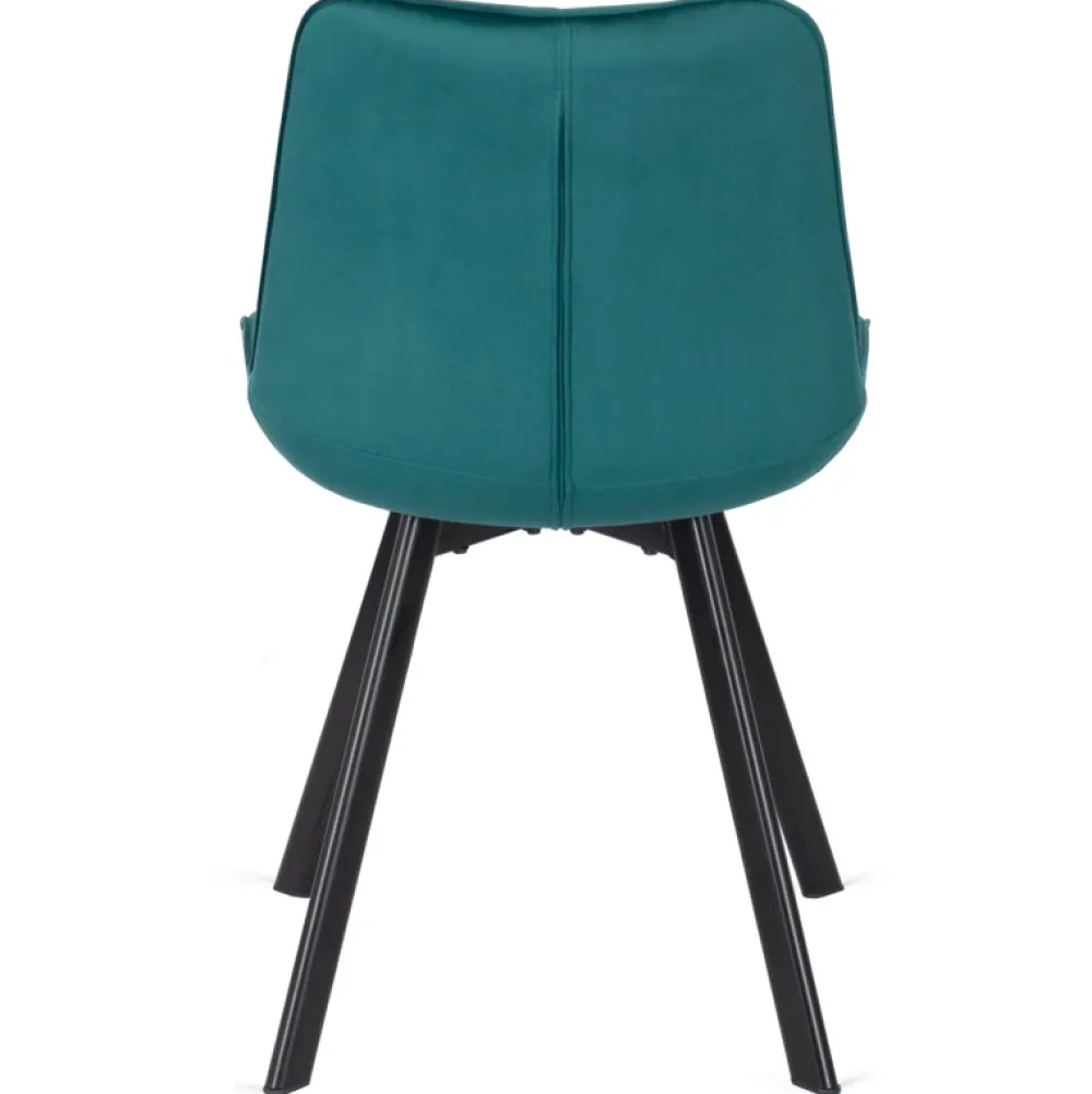 Krzesła Tapicerowane|Krzesła>MEBEL ELITE Krzesło tapicerowane do jadalni turkusowe welurowe RILLO Turkusowy