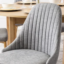 Krzesła Tapicerowane|Krzesła></noscript>MEBEL ELITE Krzesło tapicerowane do jadalni szary TIRANO