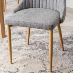 Krzesła Tapicerowane|Krzesła></noscript>MEBEL ELITE Krzesło tapicerowane do jadalni szary TIRANO