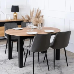 Krzesła Tapicerowane|Krzesła>MEBEL ELITE Krzesło welurowe do jadalni szare CILIO szary