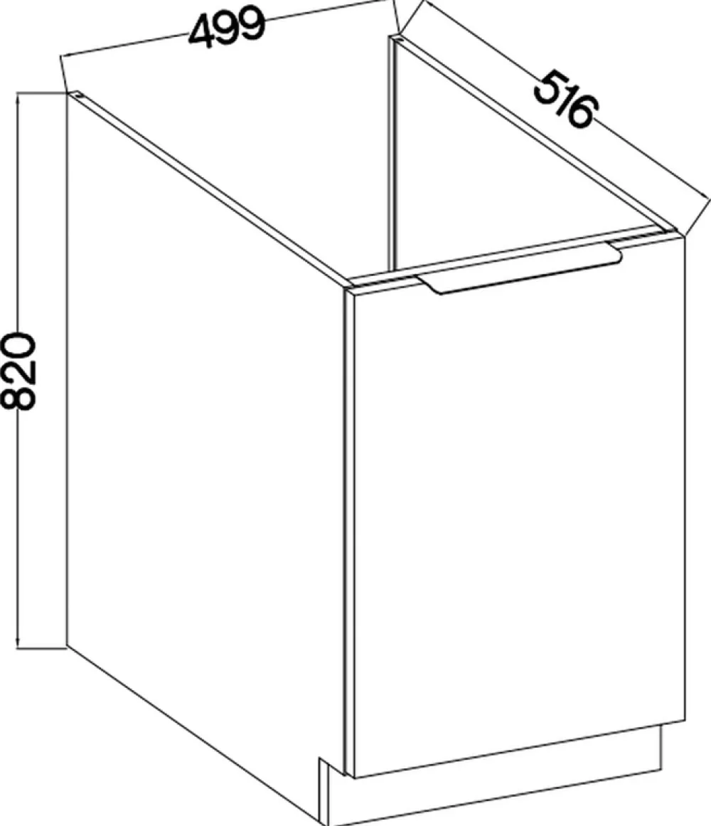 Meble Kuchenne>Lempert Kuchenna szafka pod zlewozmywak 50 cm MARGARET orzech okapi