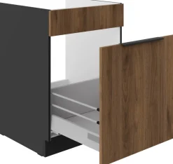 Meble Kuchenne>Lempert Kuchenna szafka pod zlewozmywak 60 cm MARGARET orzech okapi