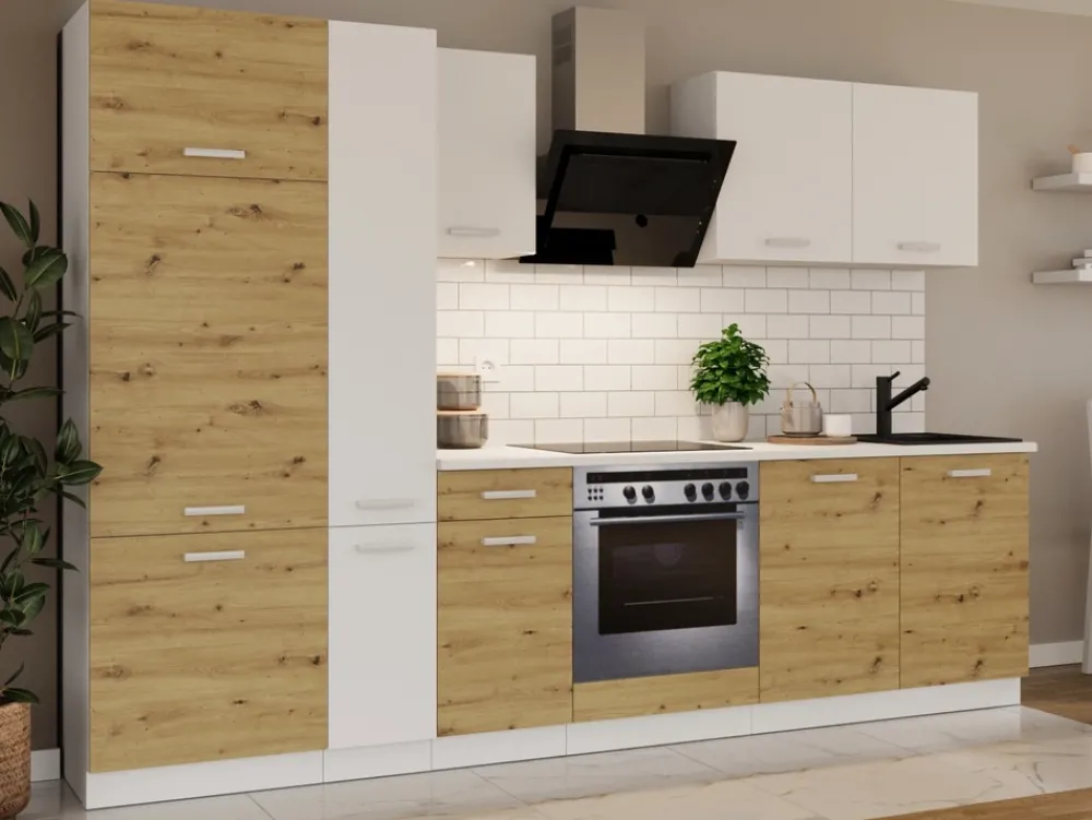 Meble Kuchenne>Lempert Kuchenne meble nowoczesne TONY dąb artisan 290 cm