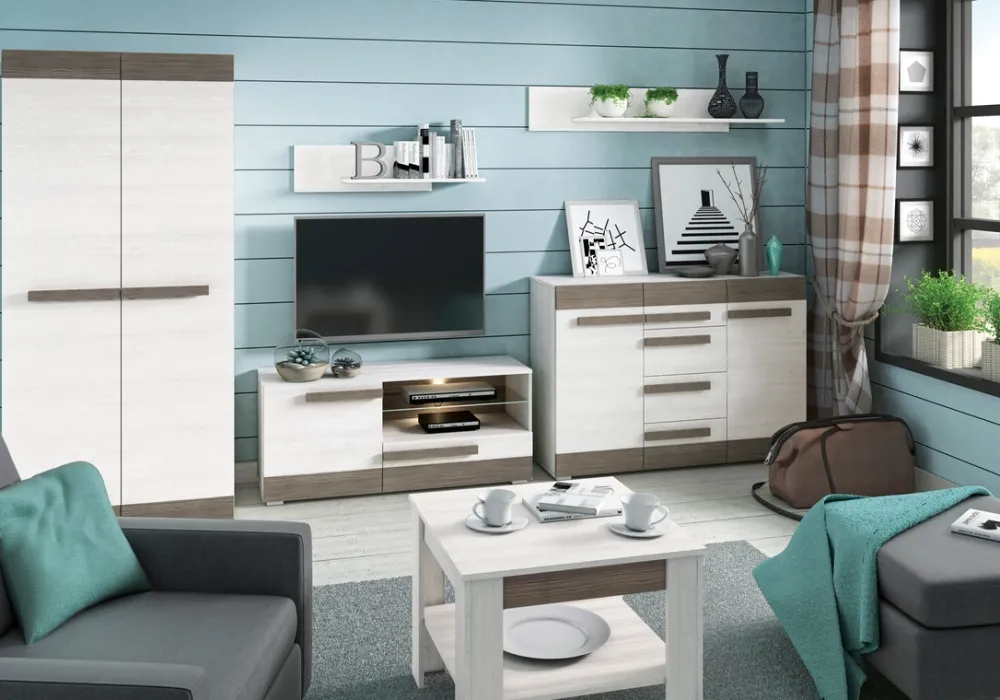 Zestawy Mebli Młodzieżowych|Ławy I Stoliki>ML Meble Kwadratowy stolik kawowy do salonu 67x67 cm BLANCO