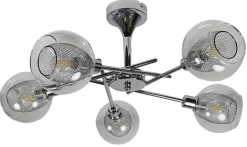 Oświetlenie Jadalni|Oświetlenie Kuchni>Candellux Lighting Lampa chromowana wisząca Ozzo 5xE14