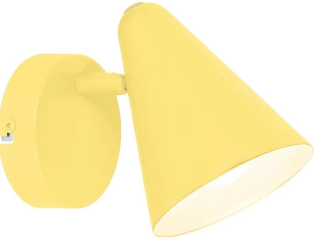 Oświetlenie Pokoju Dziecięcego|Kinkiety>Candellux Lighting Lampa ścienna Amor kinkiet E14 żołty