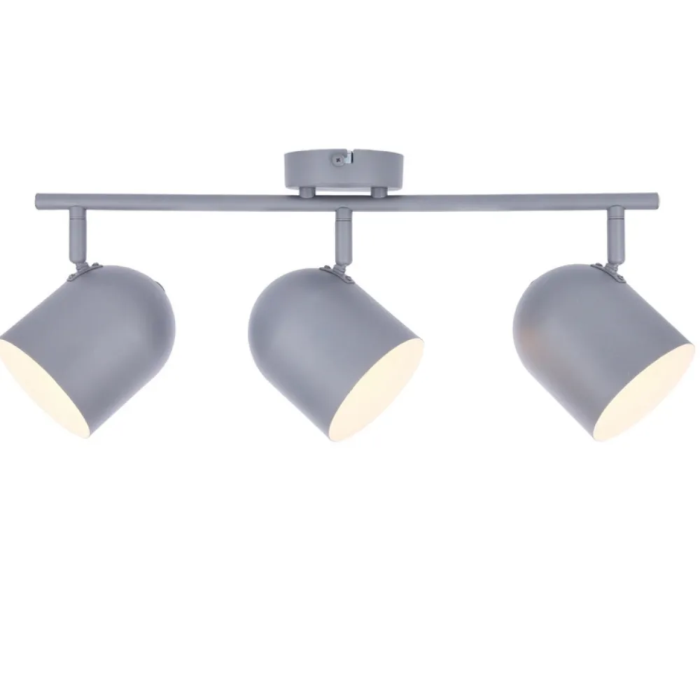 Oświetlenie Przedpokoju|Oświetlenie Jadalni>Candellux Lighting LAMPA ŚCIENNA AZURO LISTWA E27 SZARY MAT