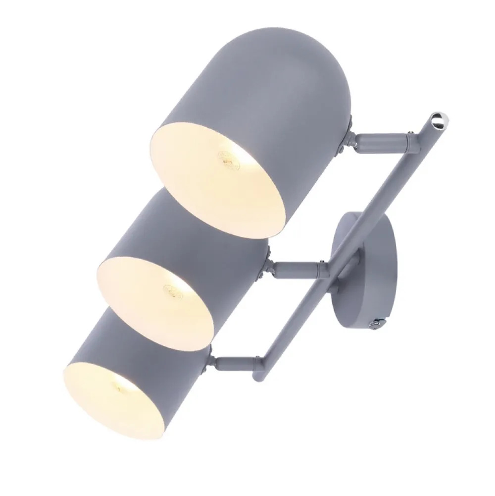 Oświetlenie Przedpokoju|Oświetlenie Jadalni>Candellux Lighting LAMPA ŚCIENNA AZURO LISTWA E27 SZARY MAT