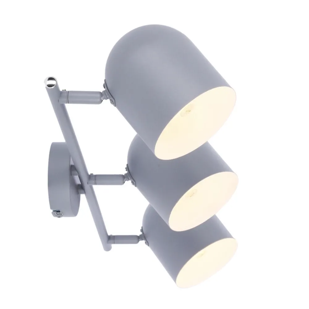 Oświetlenie Przedpokoju|Oświetlenie Jadalni>Candellux Lighting LAMPA ŚCIENNA AZURO LISTWA E27 SZARY MAT