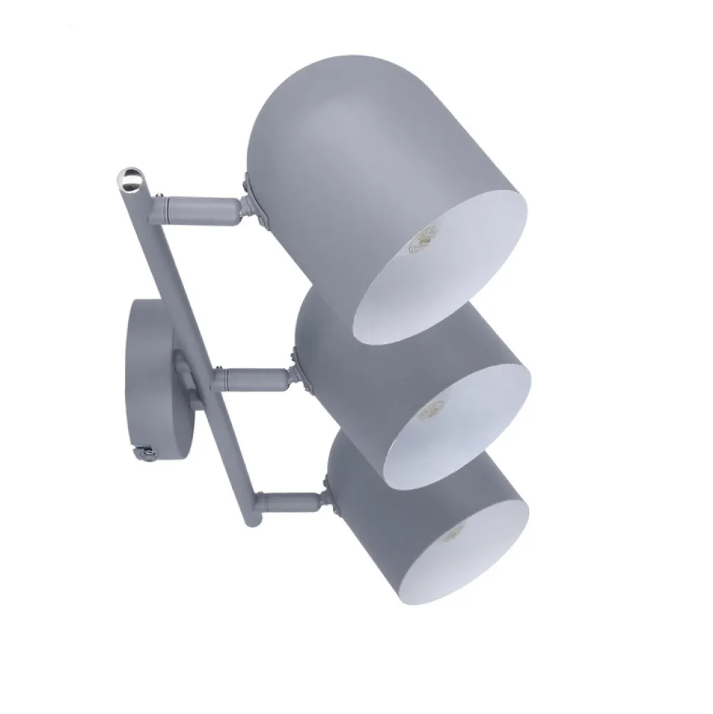 Oświetlenie Przedpokoju|Oświetlenie Jadalni>Candellux Lighting LAMPA ŚCIENNA AZURO LISTWA E27 SZARY MAT