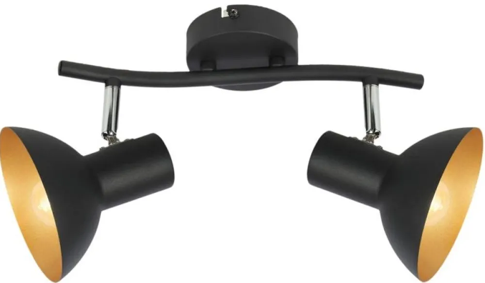 Oświetlenie Przedpokoju|Oświetlenie Sypialni>Candellux Lighting LAMPA ŚCIENNA DISO LISTWA E27 CZARNY+ZLOTO