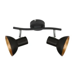 Oświetlenie Przedpokoju|Oświetlenie Sypialni>Candellux Lighting LAMPA ŚCIENNA DISO LISTWA E27 CZARNY+ZLOTO