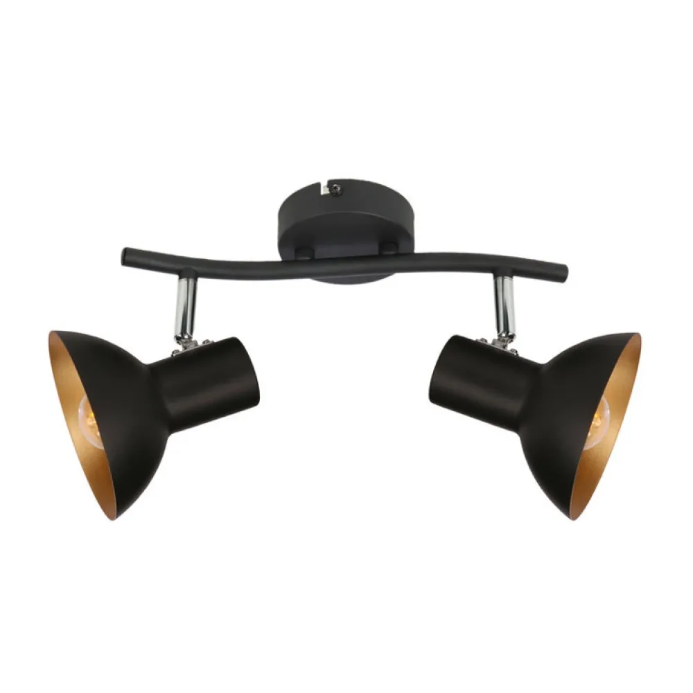 Oświetlenie Przedpokoju|Oświetlenie Sypialni>Candellux Lighting LAMPA ŚCIENNA DISO LISTWA E27 CZARNY+ZLOTO