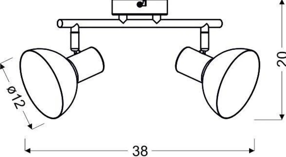 Oświetlenie Przedpokoju|Oświetlenie Sypialni>Candellux Lighting LAMPA ŚCIENNA DISO LISTWA E27 CZARNY+ZLOTO