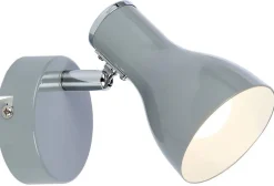 Oświetlenie Pokoju Dziecięcego|Oświetlenie Przedpokoju>Candellux Lighting Lampa ścienna Kinkiet Julie 1xE14 szary