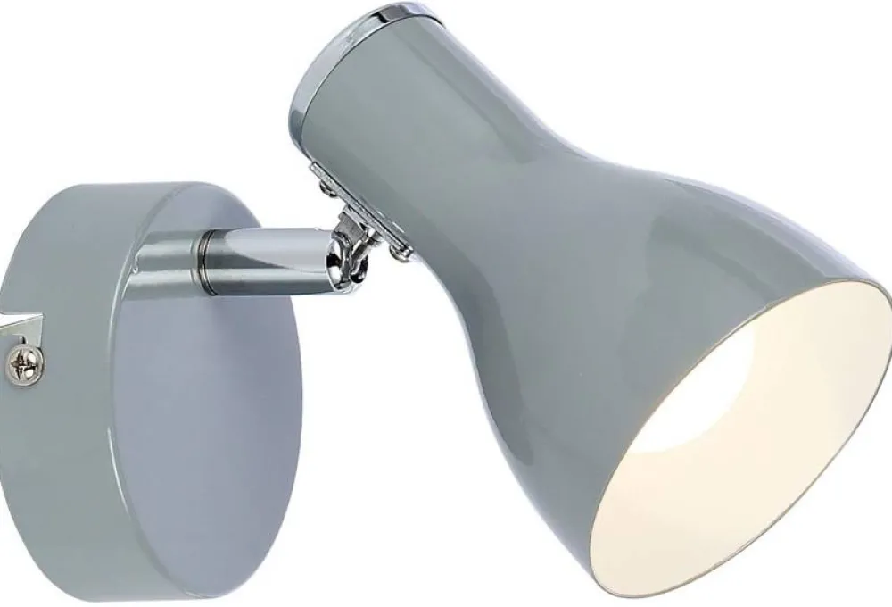 Oświetlenie Pokoju Dziecięcego|Oświetlenie Przedpokoju>Candellux Lighting Lampa ścienna Kinkiet Julie 1xE14 szary