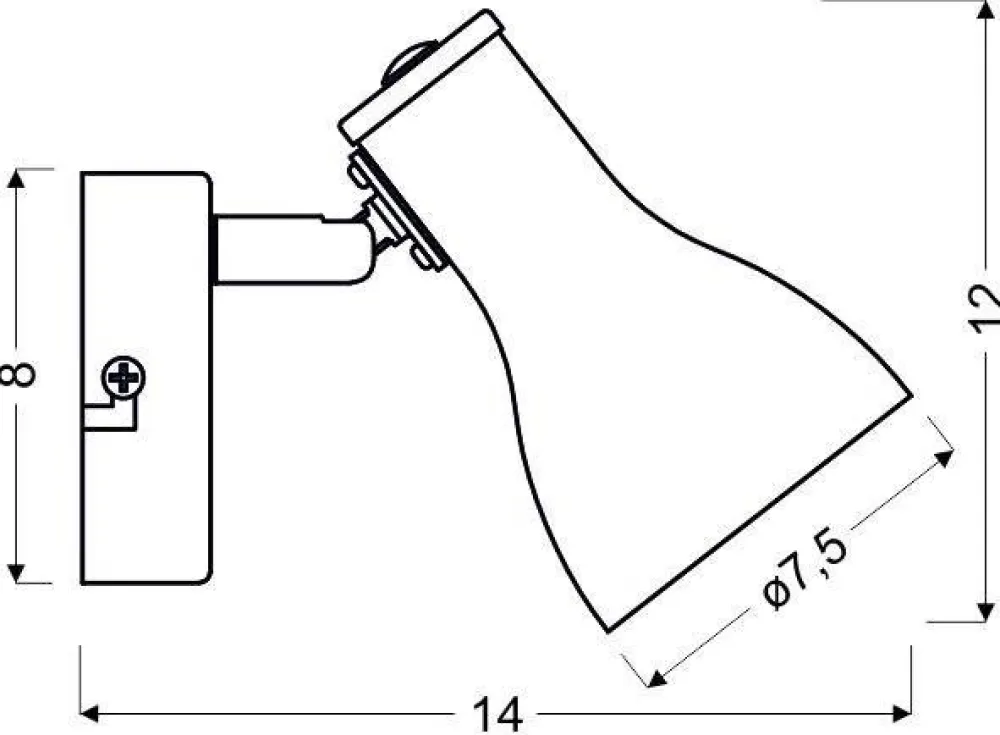 Oświetlenie Pokoju Dziecięcego|Oświetlenie Przedpokoju>Candellux Lighting Lampa ścienna Kinkiet Julie 1xE14 szary