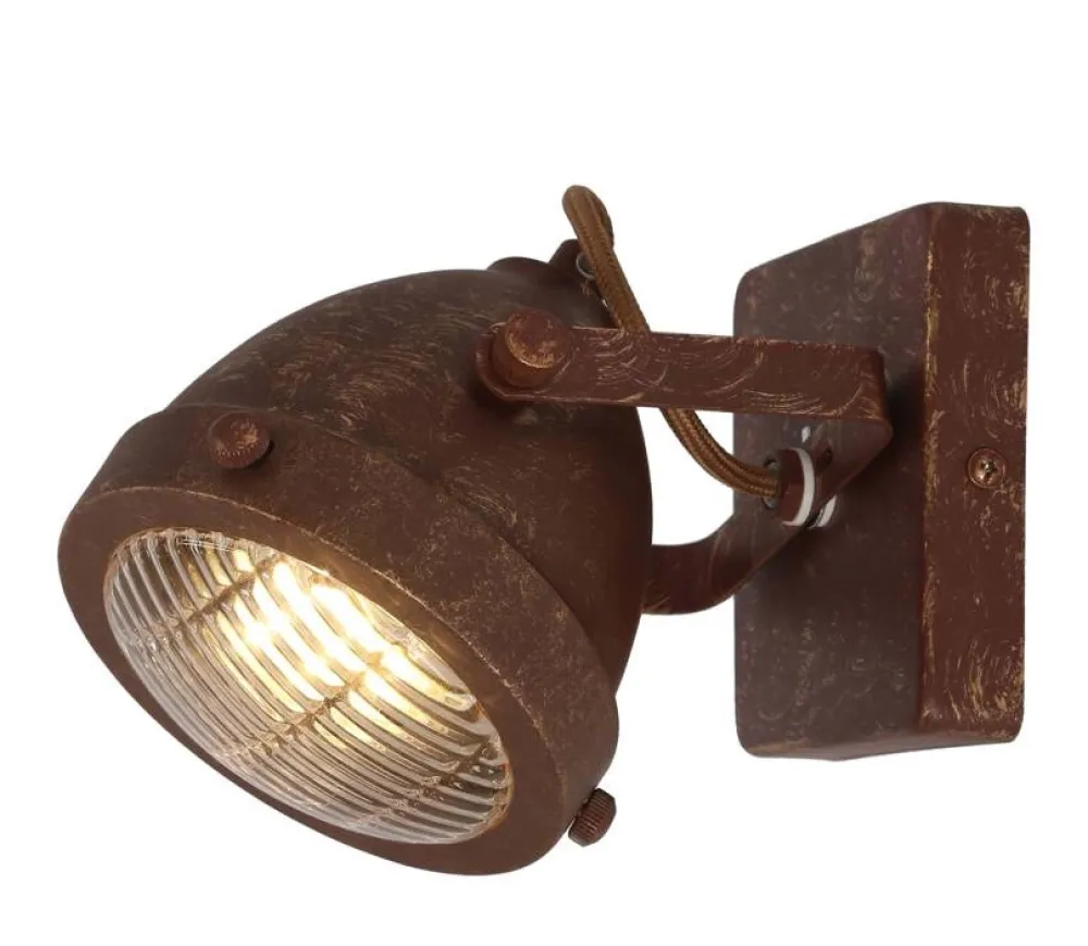 Oświetlenie Przedpokoju|Oświetlenie Jadalni>Candellux Lighting Lampa ścienna kinkiet 1xGU10 rdzawy FRODO