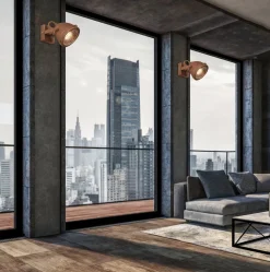 Oświetlenie Przedpokoju|Oświetlenie Jadalni>Candellux Lighting Lampa ścienna kinkiet 1xGU10 rdzawy FRODO