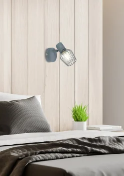 Oświetlenie Przedpokoju|Oświetlenie Jadalni>Candellux Lighting Lampa ścienna kinkiet 1X40W E14 szary VIKING