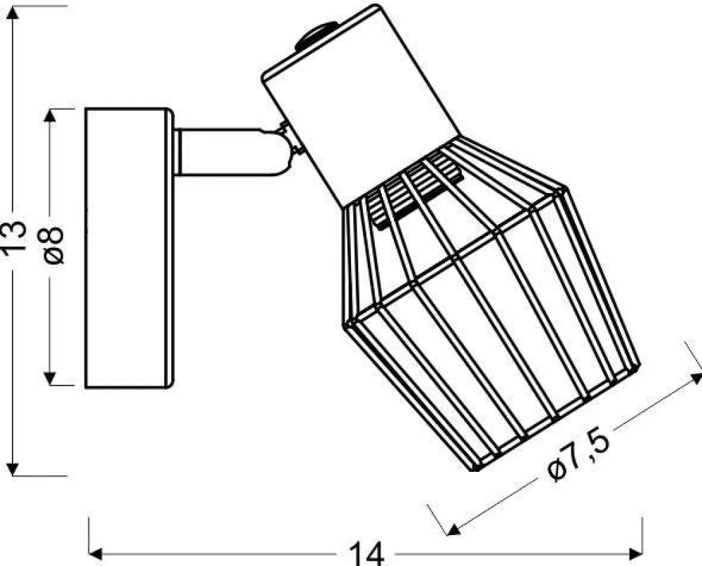 Oświetlenie Przedpokoju|Oświetlenie Jadalni>Candellux Lighting Lampa ścienna kinkiet 1X40W E14 szary VIKING