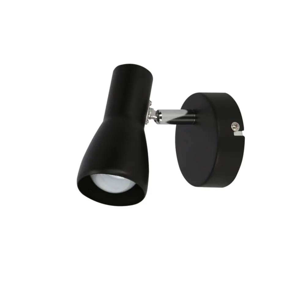 Oświetlenie Pokoju Dziecięcego|Oświetlenie Sypialni>Candellux Lighting Lampa ścienna kinkiet 1X40W E14 czarny matowy PICARDO